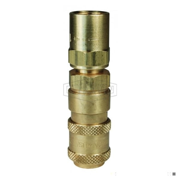 A Series High Pressure Quick Disconnect Pneumatic Reusable Coupler, Quick Disconnect Coupler x Hose
